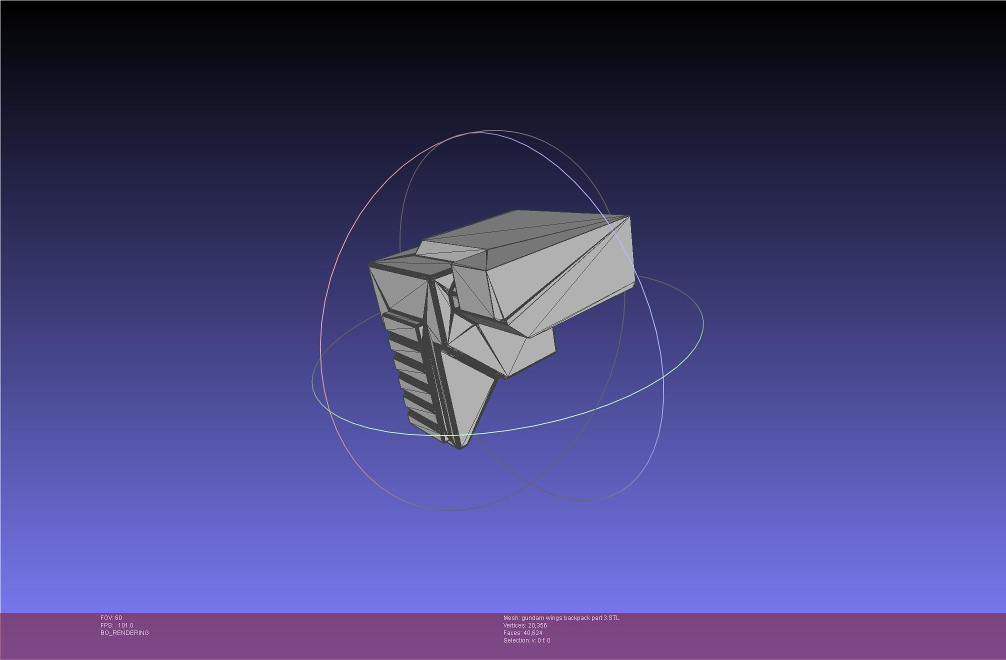Wing Gundam Backpack Assembly 3D print model_90