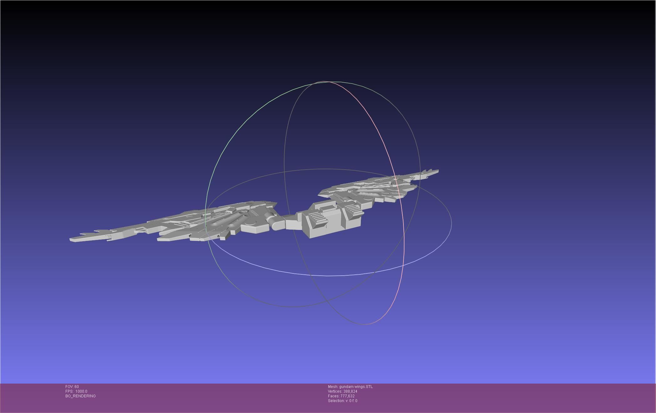 Wing Gundam Backpack Assembly 3D print model_2