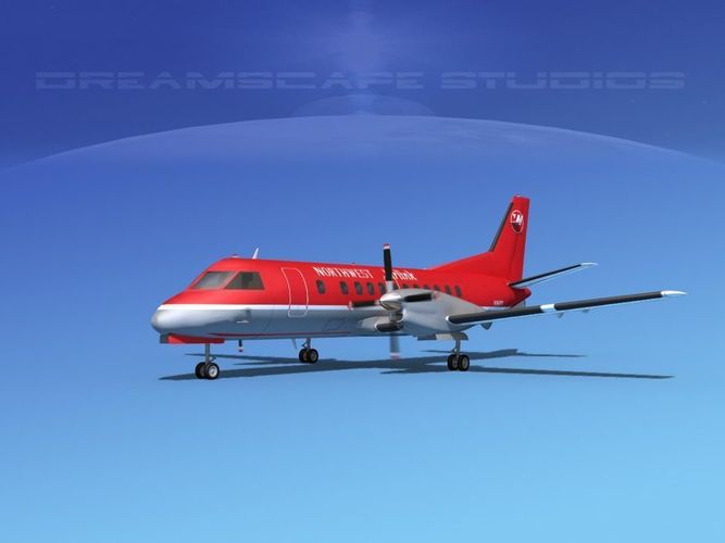 SAAB SF340 Northwest 3D model