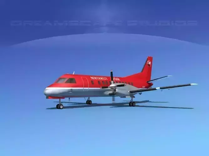 SAAB SF340 Northwest 3D model