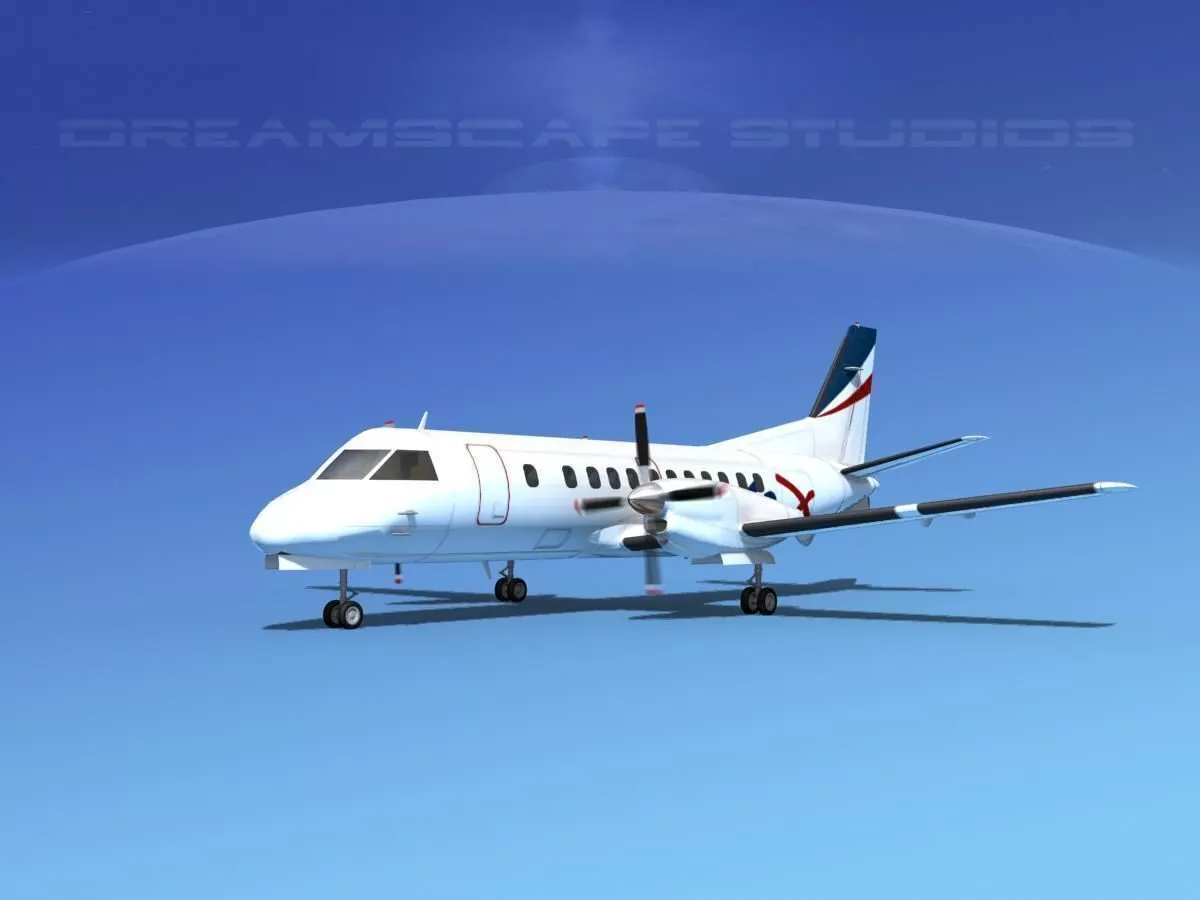 SAAB SF340 Rex Regional Express 3D model