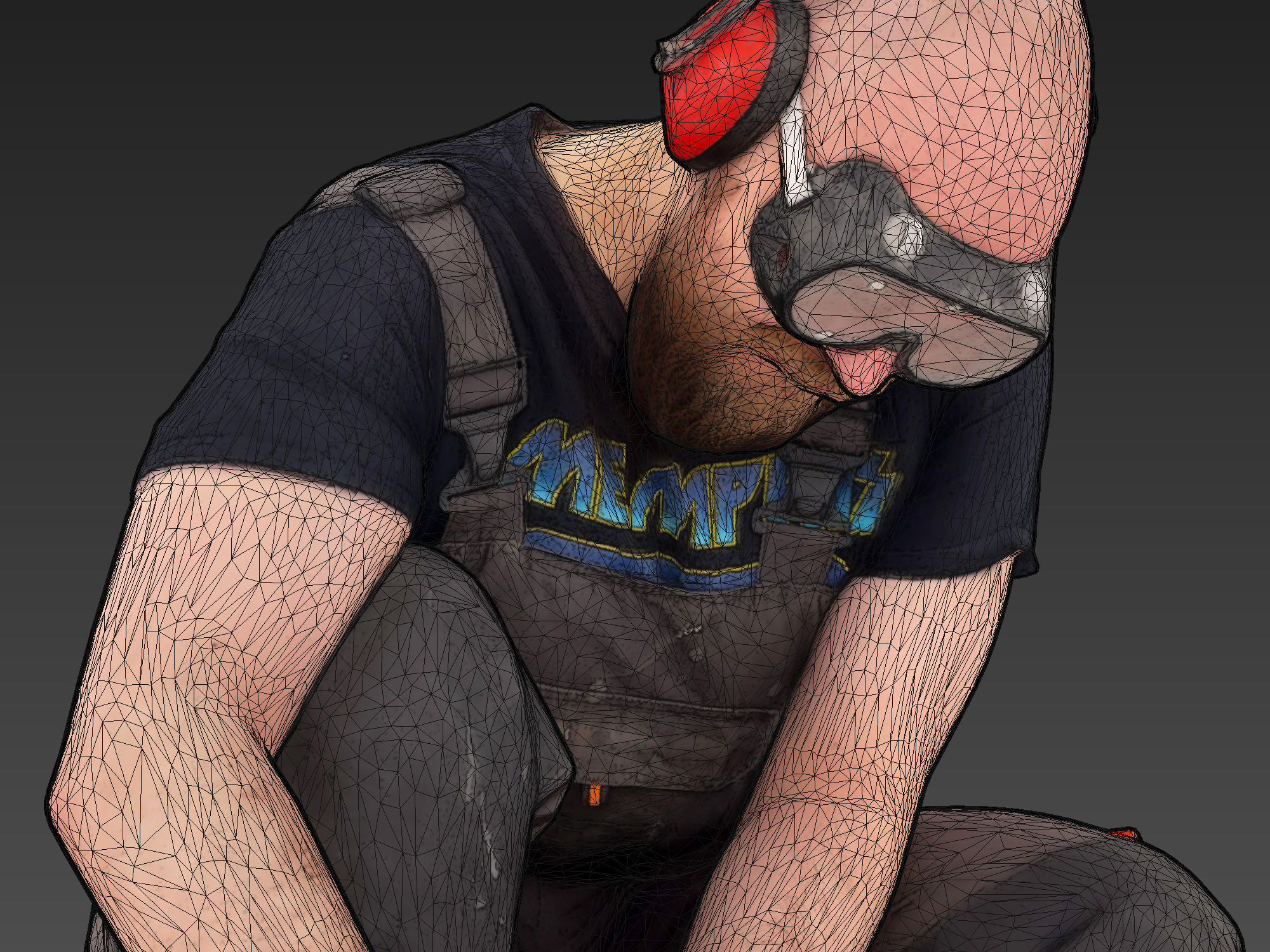 Stylized Construction Worker 3D model_9