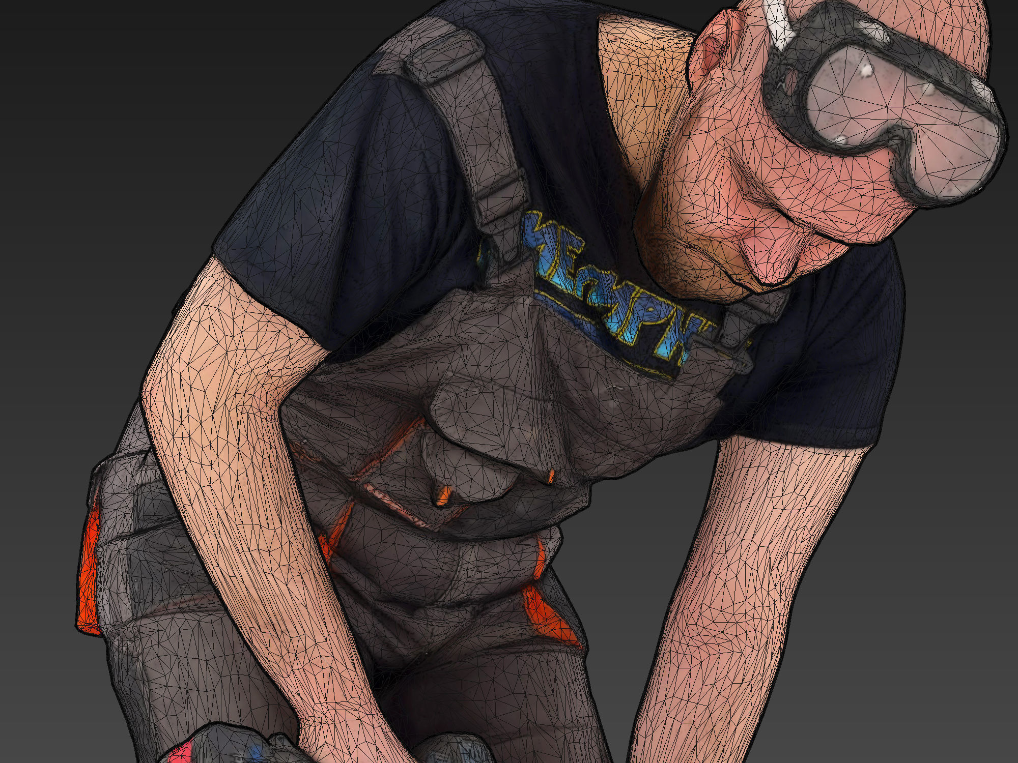 Stylized Construction Worker 3D model_7