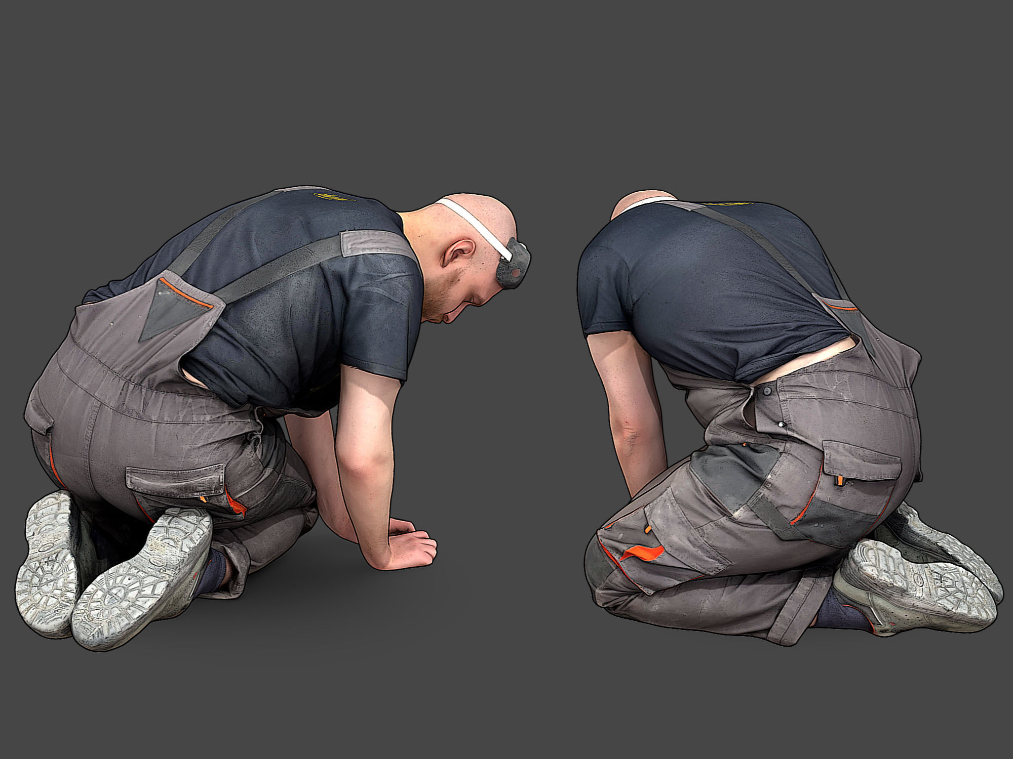Stylized Construction Worker 3D model_3