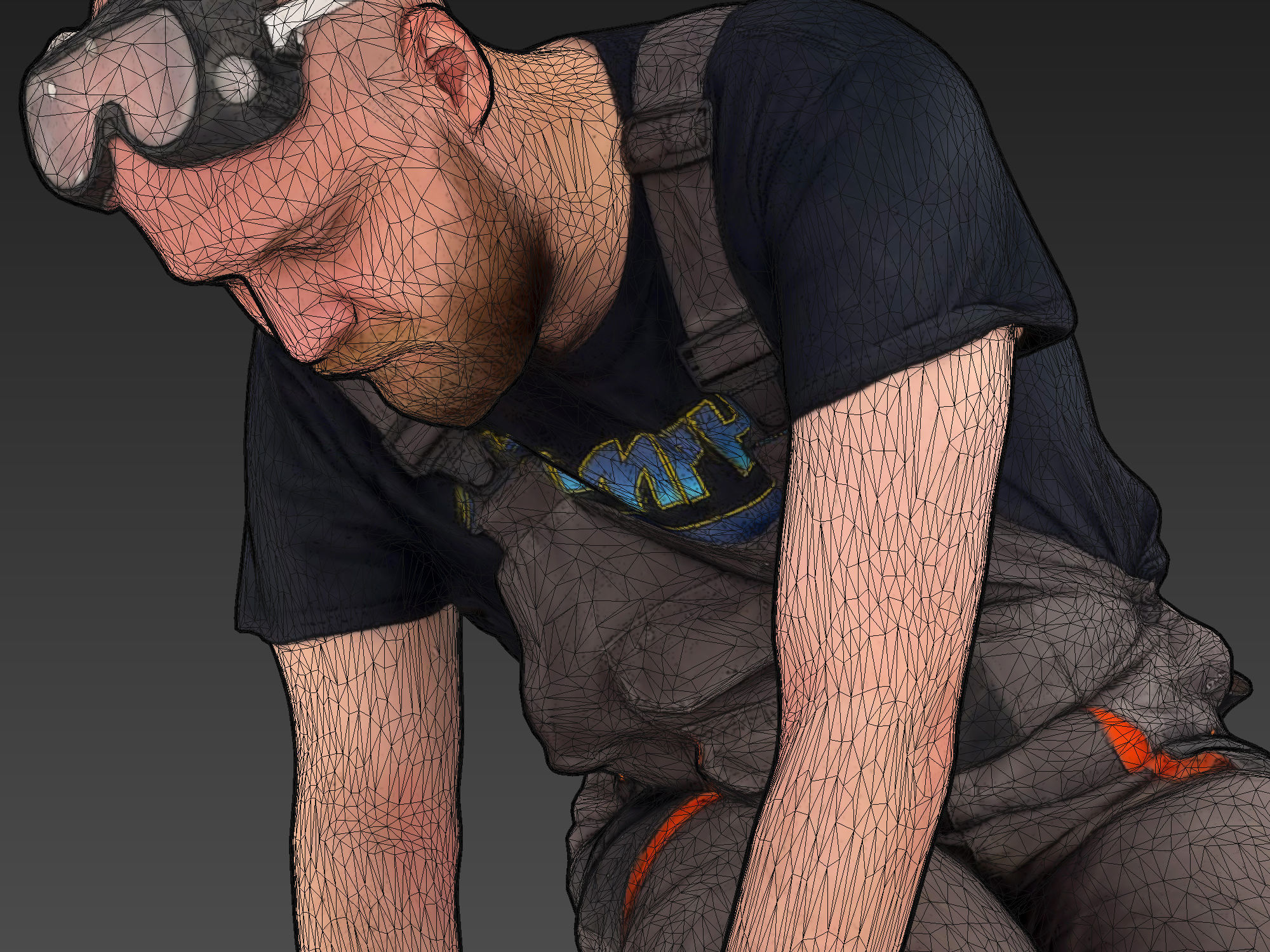 Stylized Construction Worker 3D model_8