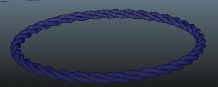 Blue Ring Type 2 3D model_4