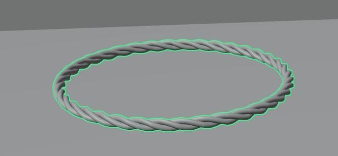 Blue Ring Type 2 3D model_3