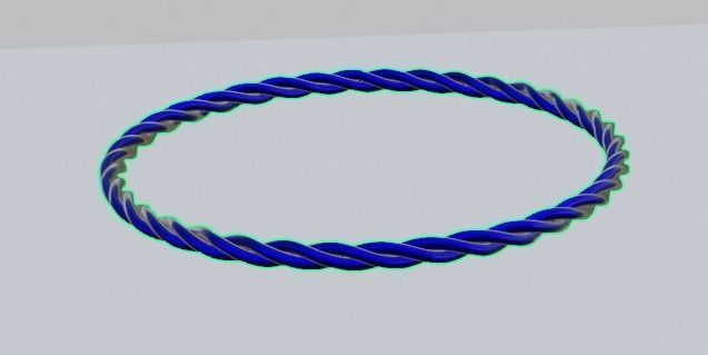 Blue Ring Type 2 3D model_1