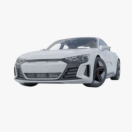  AudiE-tron GT Low-poly 3D model