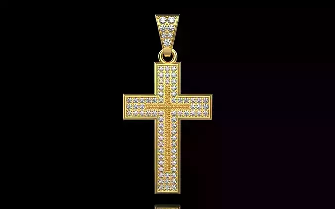 cross with diamonds