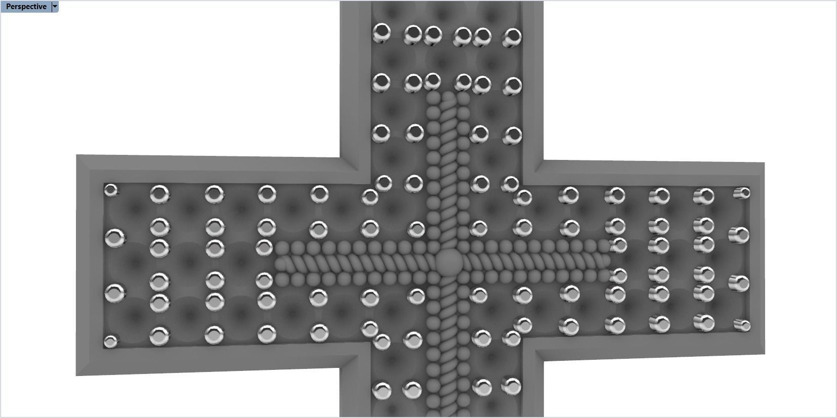 cross with diamonds 3D print model_34