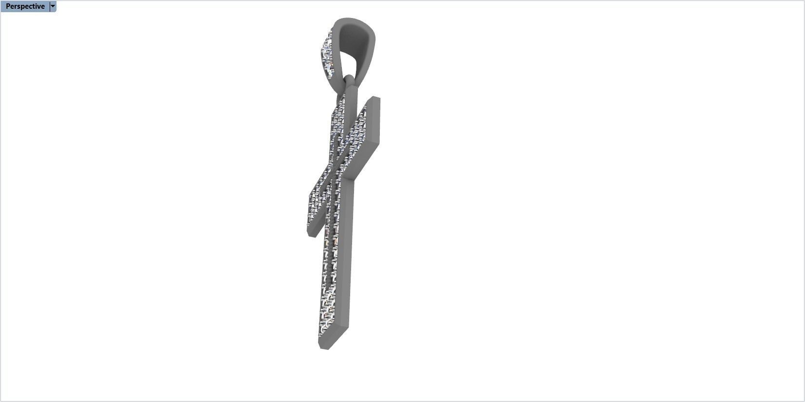 cross with diamonds 3D print model_33