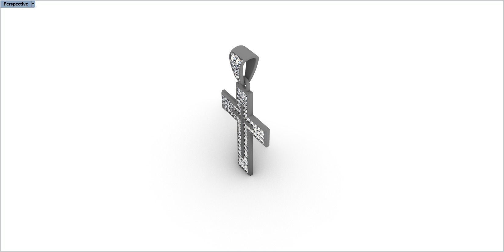 cross with diamonds 3D print model_38