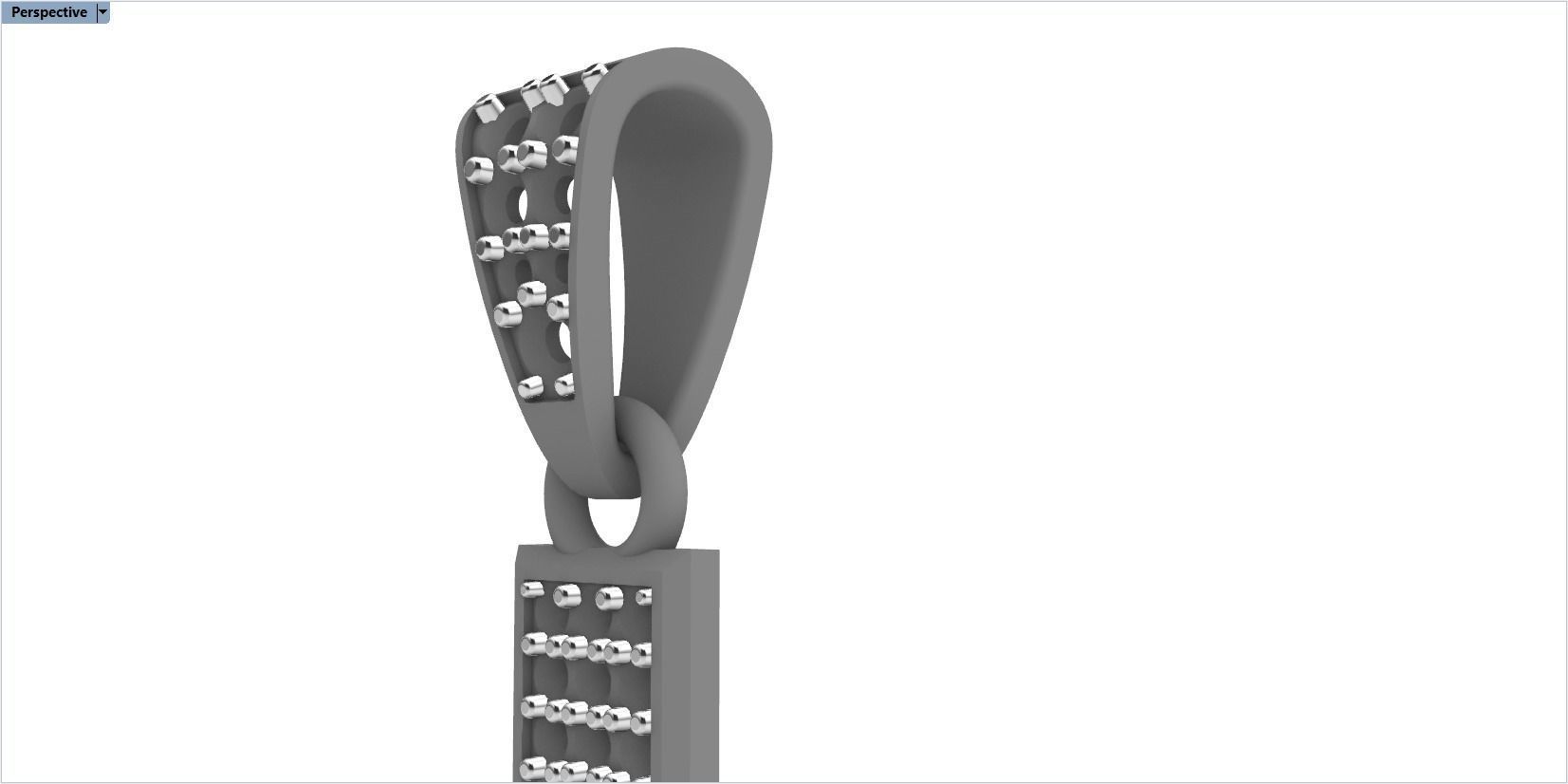 cross with diamonds 3D print model_37