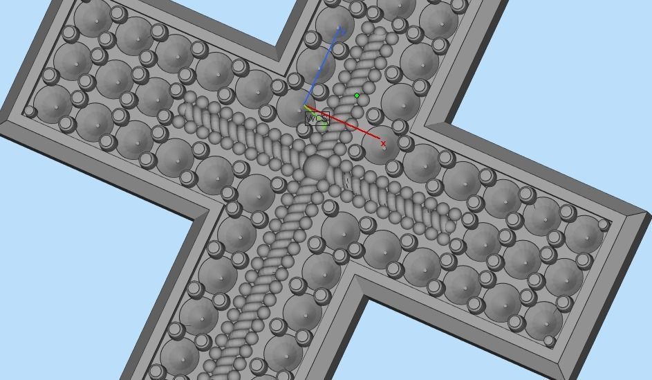 cross with diamonds 3D print model_48