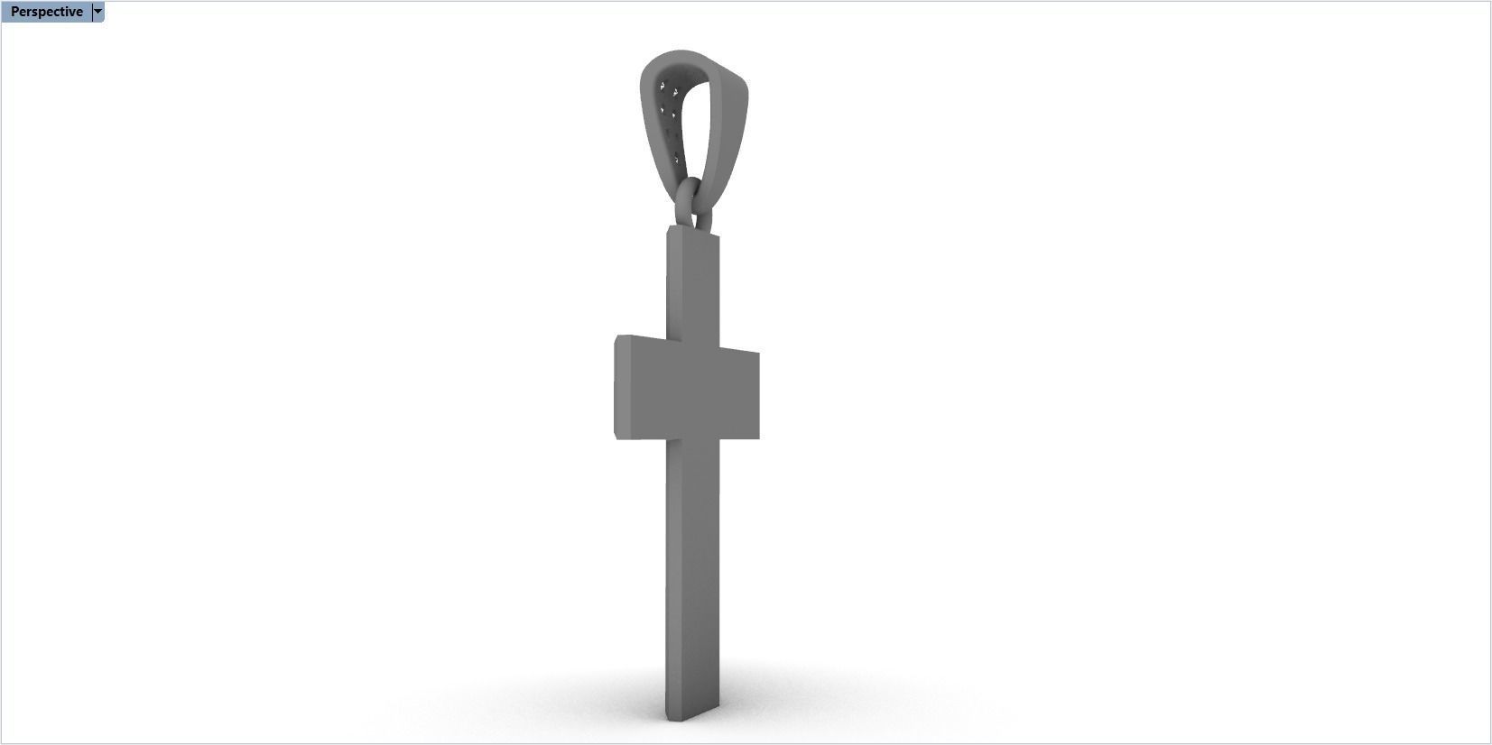 cross with diamonds 3D print model_30