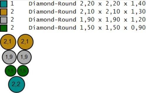 cross with diamonds 3D print model_6