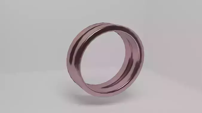 Soft Red Wedding Ring