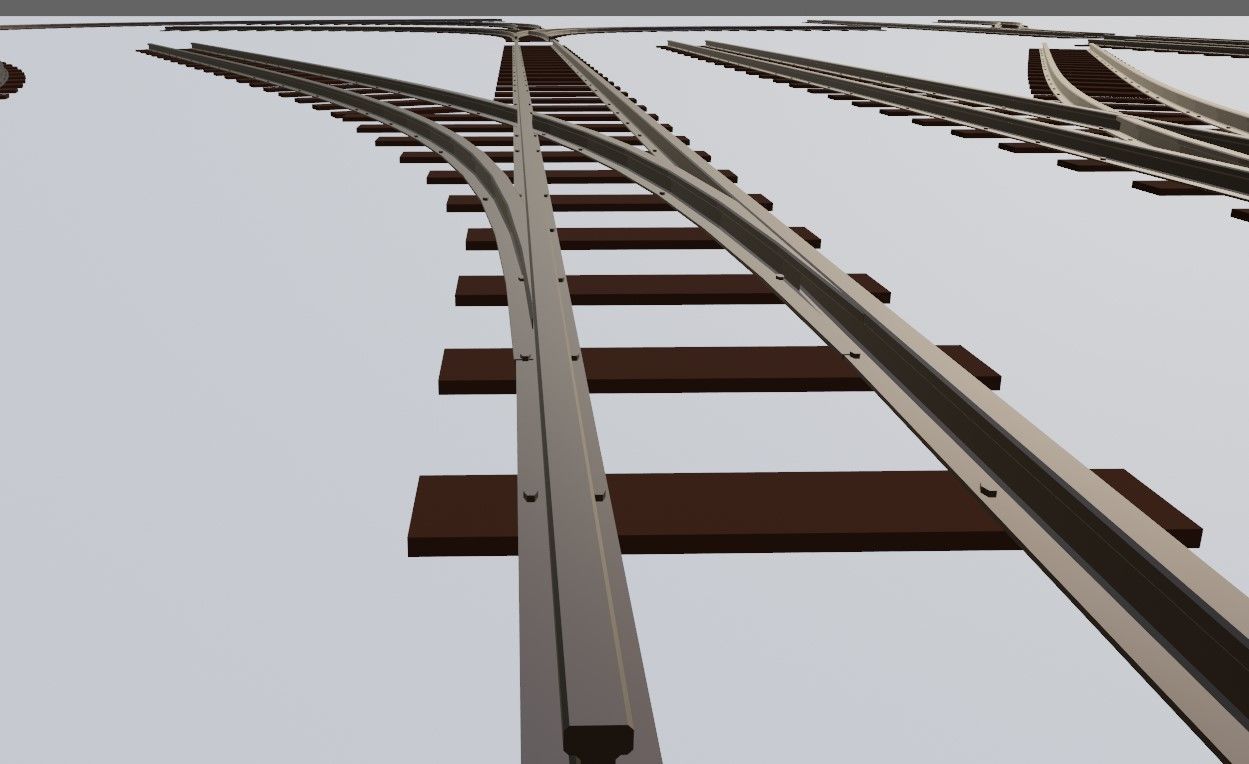 Rail Kit - Trilhos de Trem 3D model_10