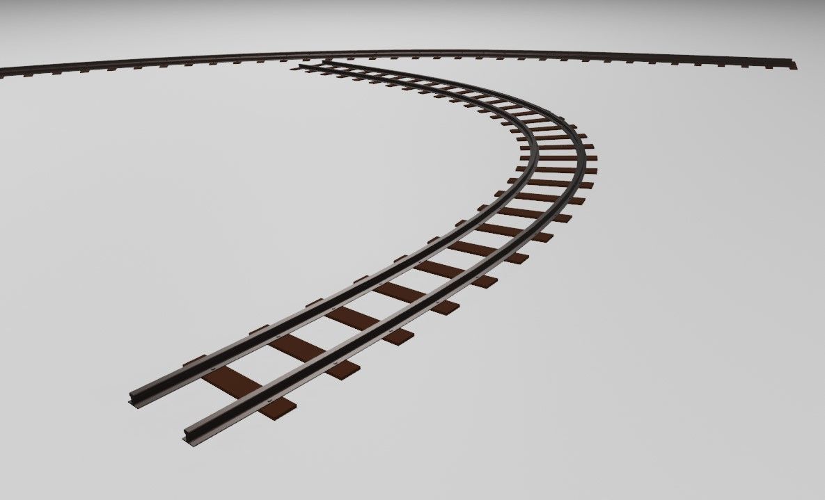 Rail Kit - Trilhos de Trem 3D model_14