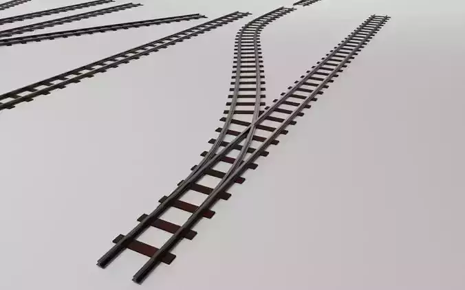 Rail Kit - Trilhos de Trem 3D model