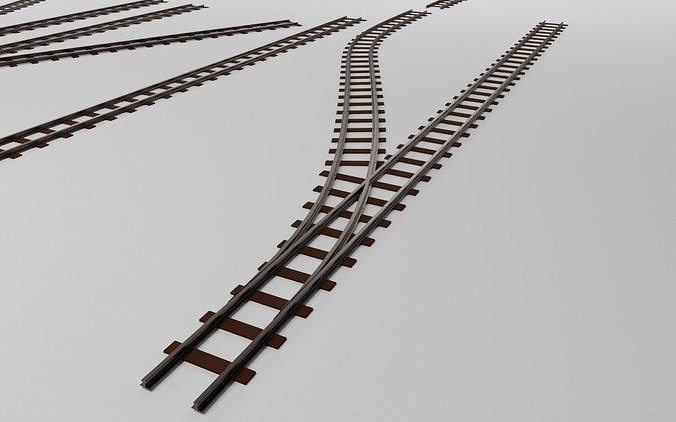 Rail Kit - Trilhos de Trem 3D model