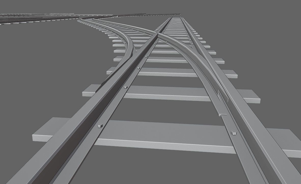 Rail Kit - Trilhos de Trem 3D model_15