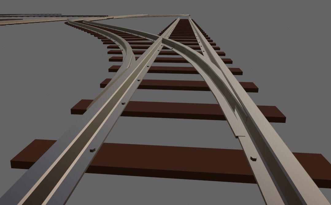 Rail Kit - Trilhos de Trem 3D model_8