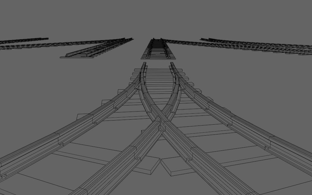 Rail Kit - Trilhos de Trem 3D model_18