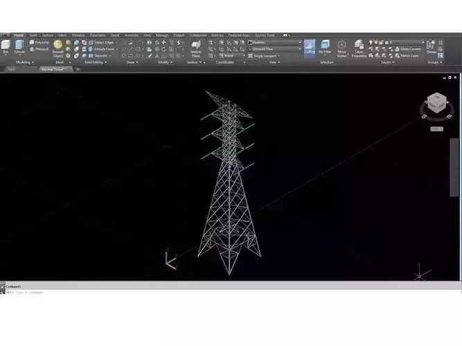 Electrical Tower 3D model