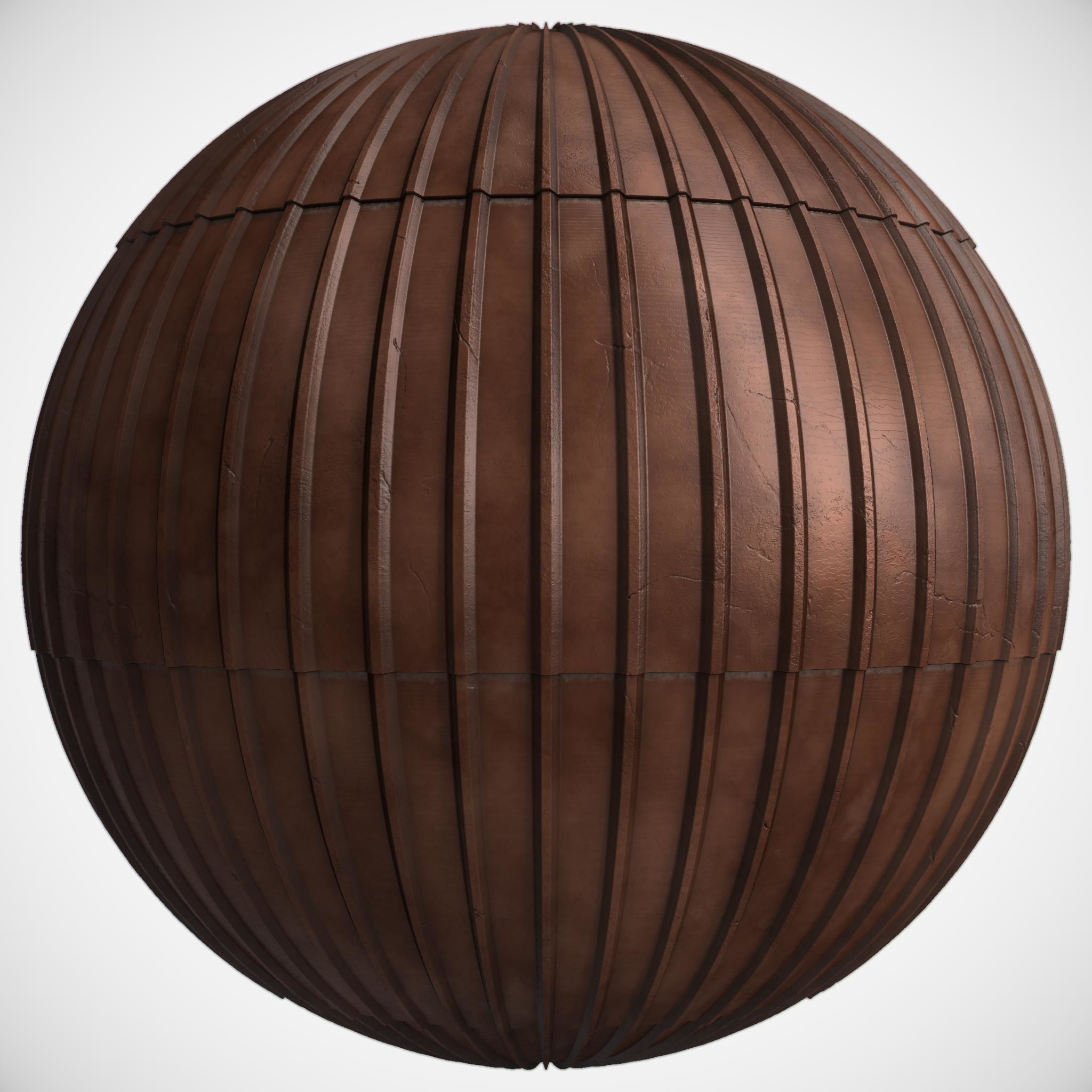 Roof Tile Materials 32- By 3 color Pbr By Sbsar 4k Texture_1