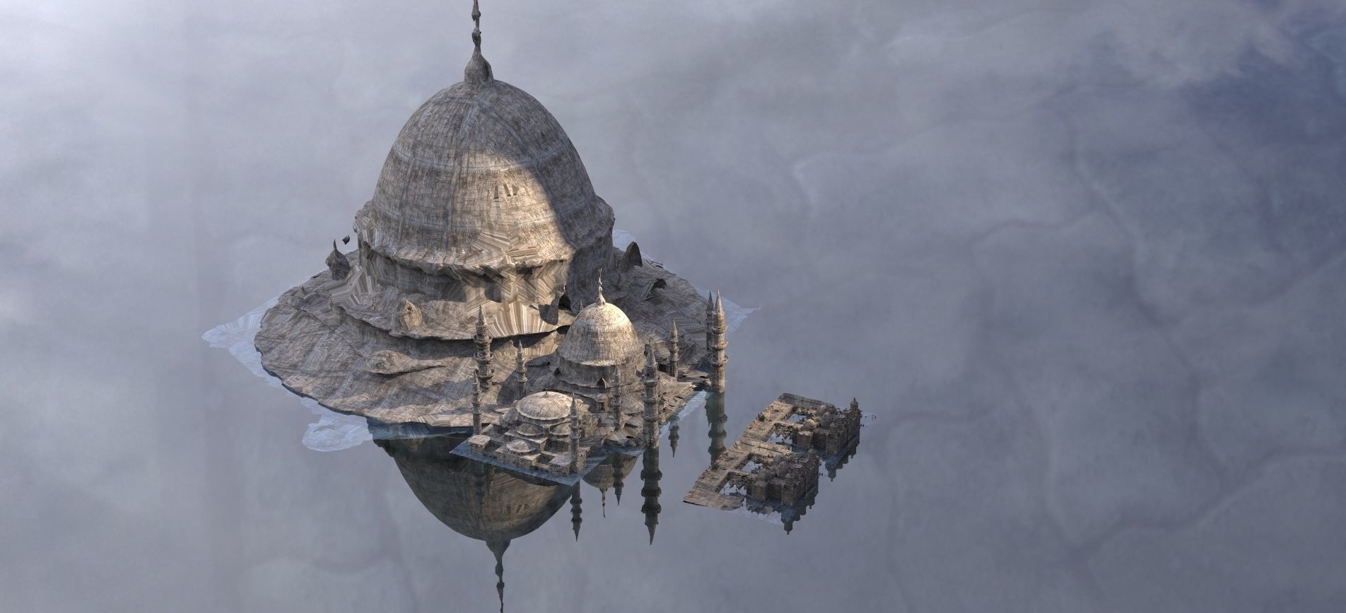 Mosque Domes Unique 3D model_1