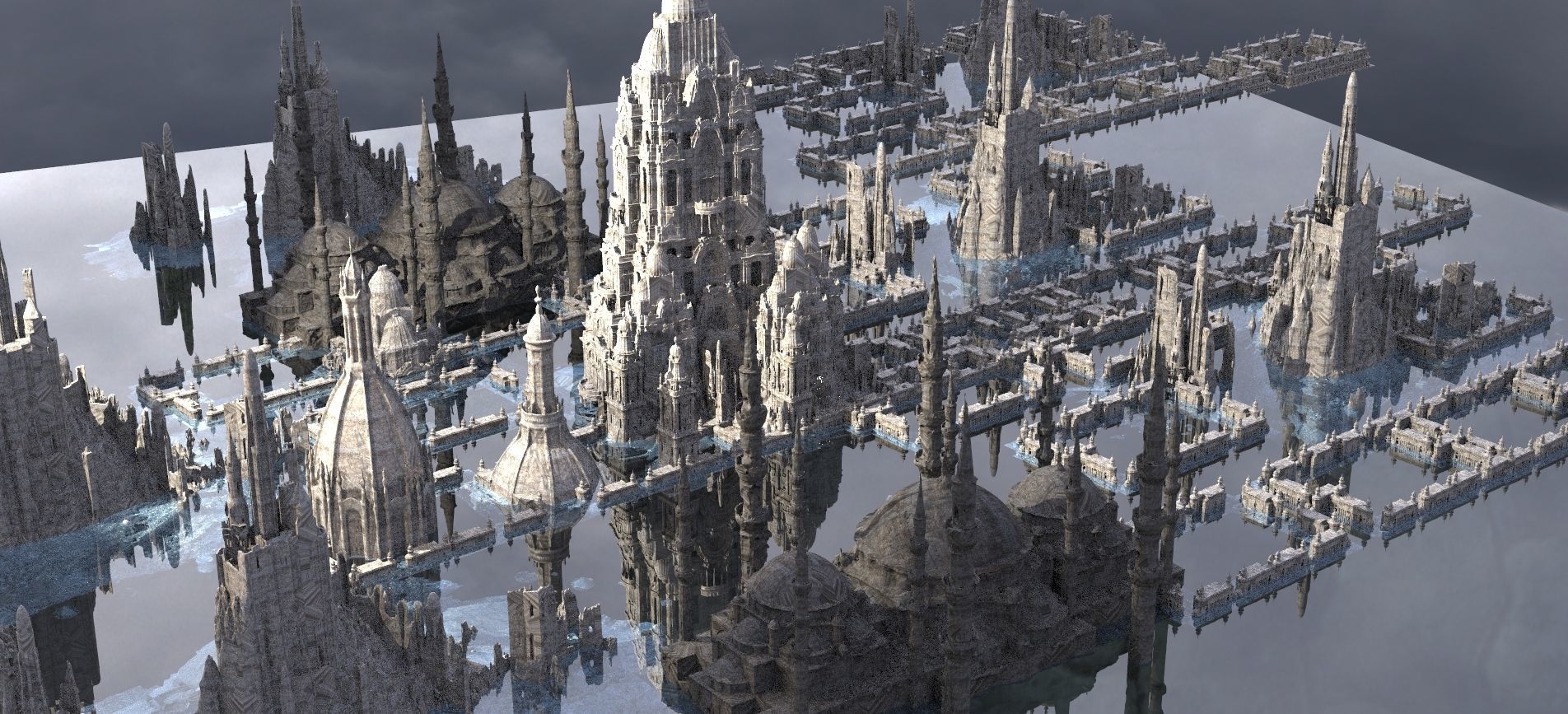 Muslim Crusades Arab architecture Kit bash 3D model_4