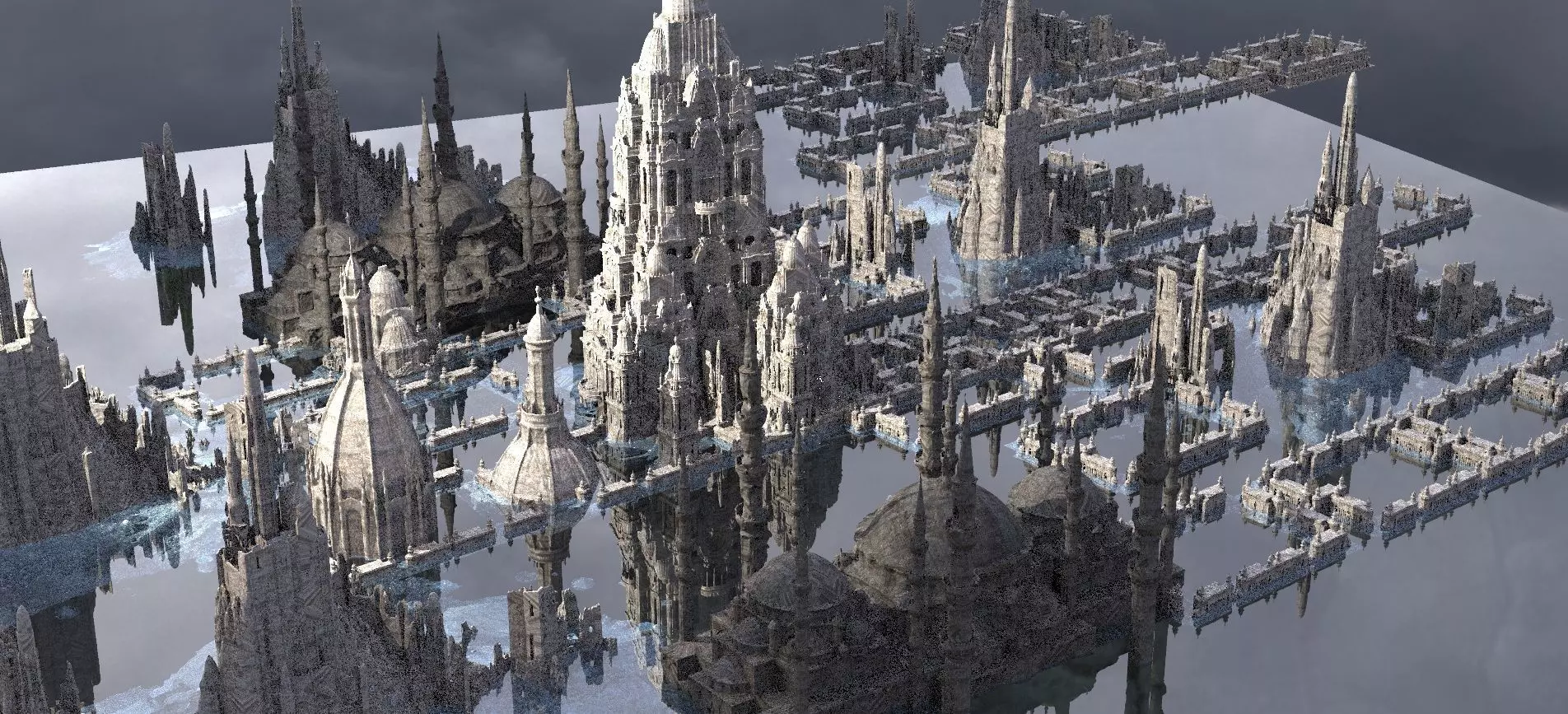 Muslim Crusades Arab architecture Kit bash 3D model_0