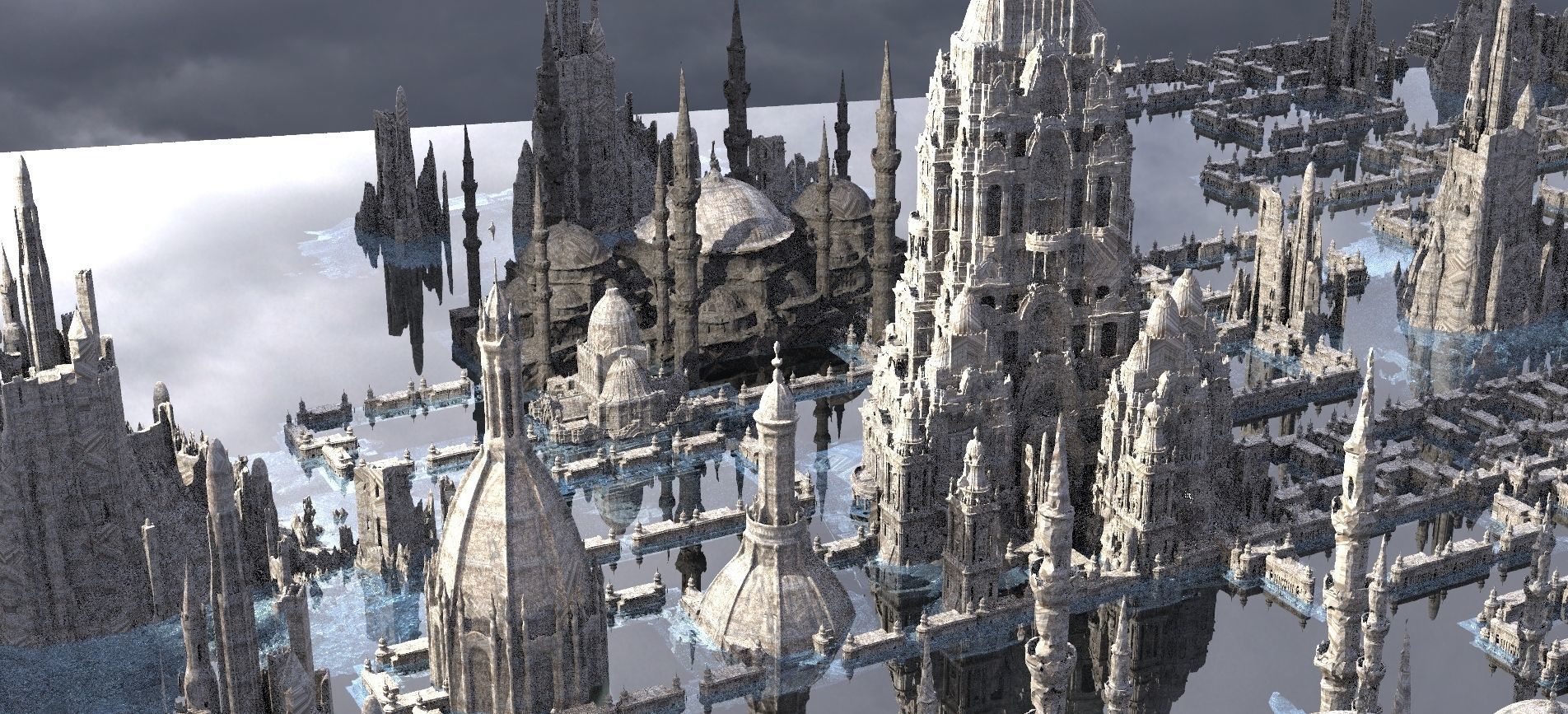 Muslim Crusades Arab architecture Kit bash 3D model_1