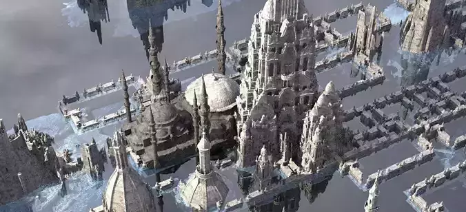 Muslim Crusades Stronghold City architecture Kit bash 