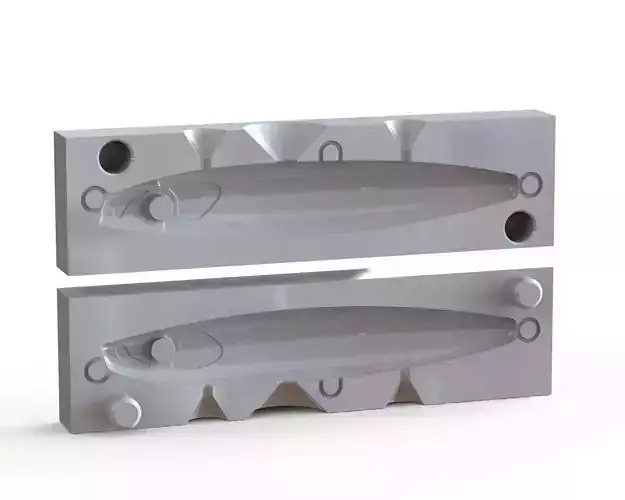 Fishing Lure Mold 3D Printer 3D print model