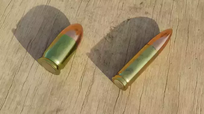Bullet 3D models Low-poly 3D model