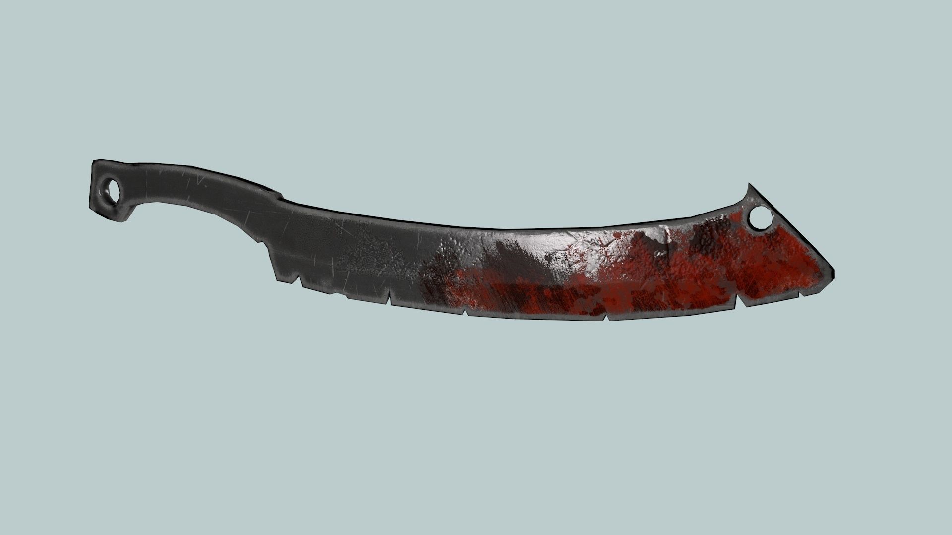 Sword cleaver Game ready 3d model PBR Low-poly 3D model_3