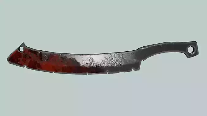 Sword cleaver Game ready 3d model PBR Low-poly 3D model