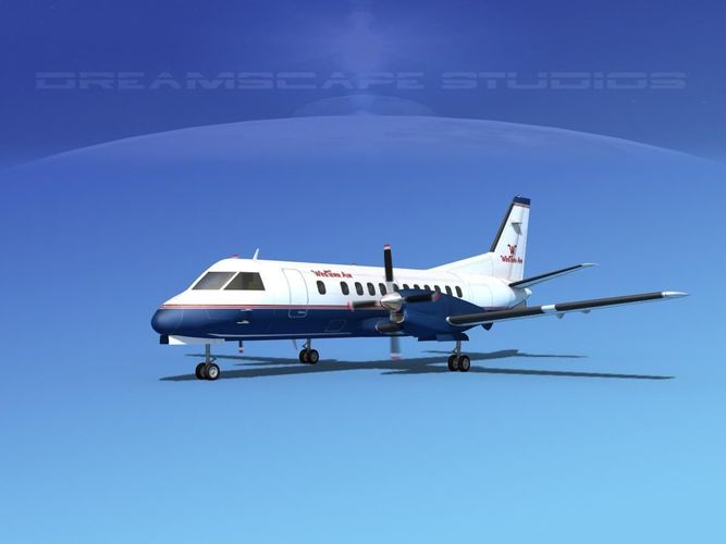 SAAB SF340 Western Air 3D model