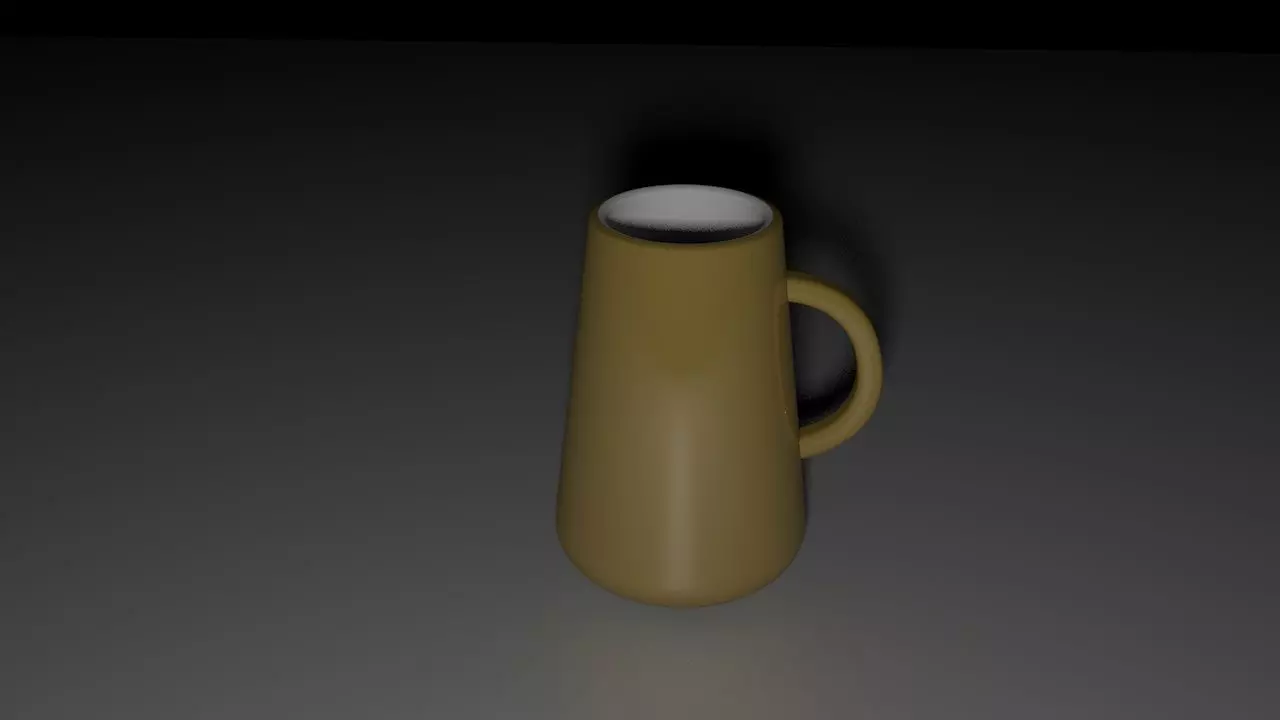Yellow Mug Free 3D model