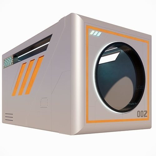 Sci-fi Capsule house 002 3D model