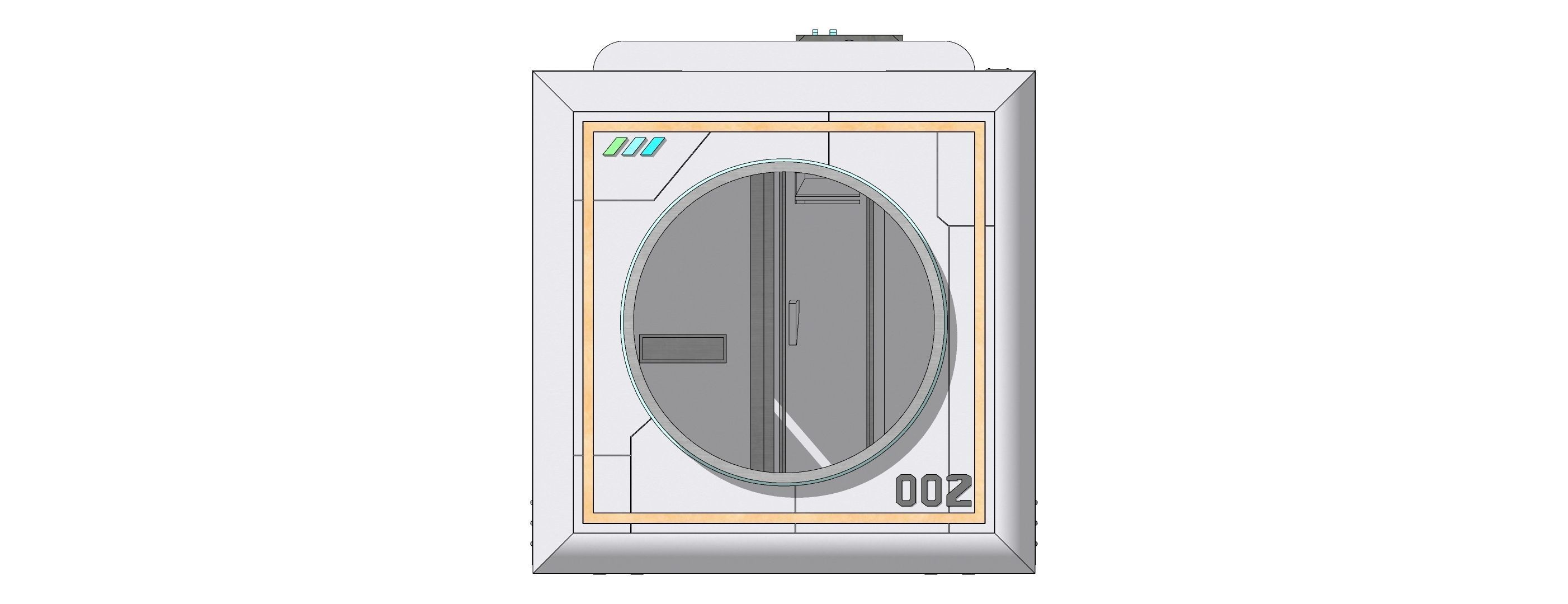 Sci-fi Capsule house 002 3D model_5