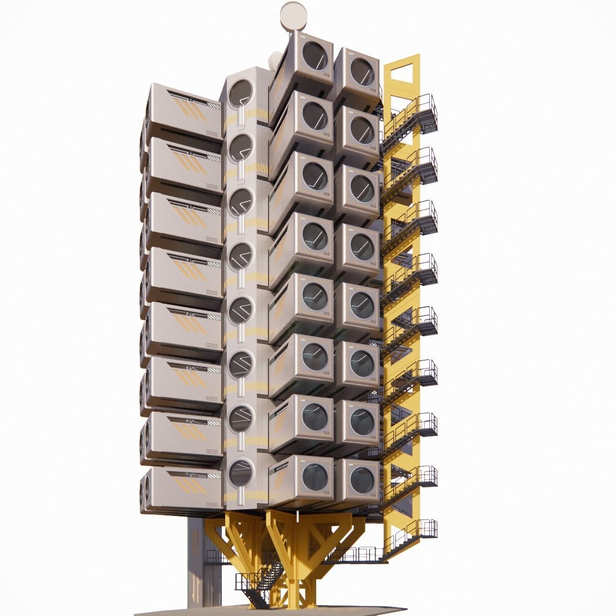 Sci-fi Apartment 002 10 3D model_1