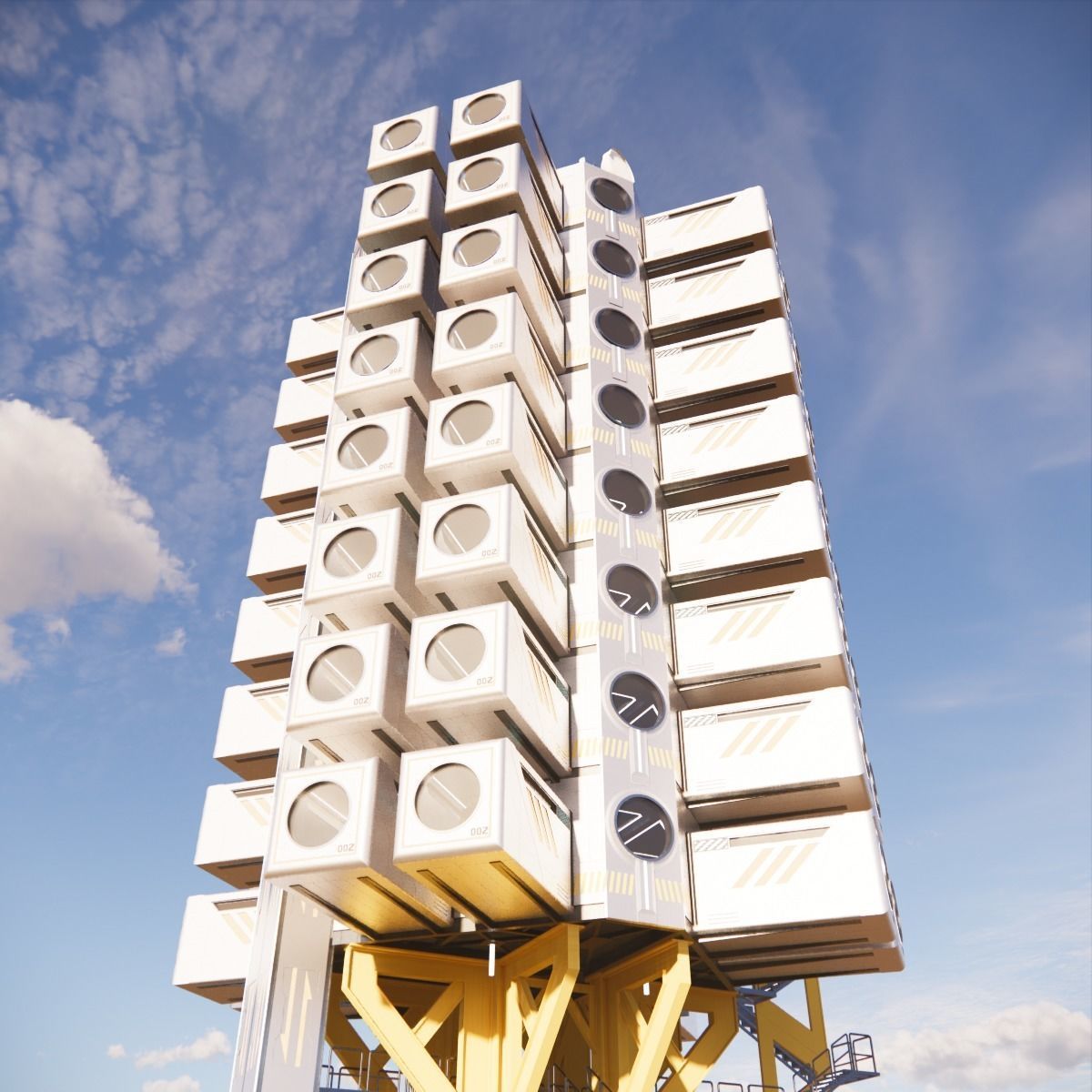 Sci-fi Apartment 002 10 3D model_24