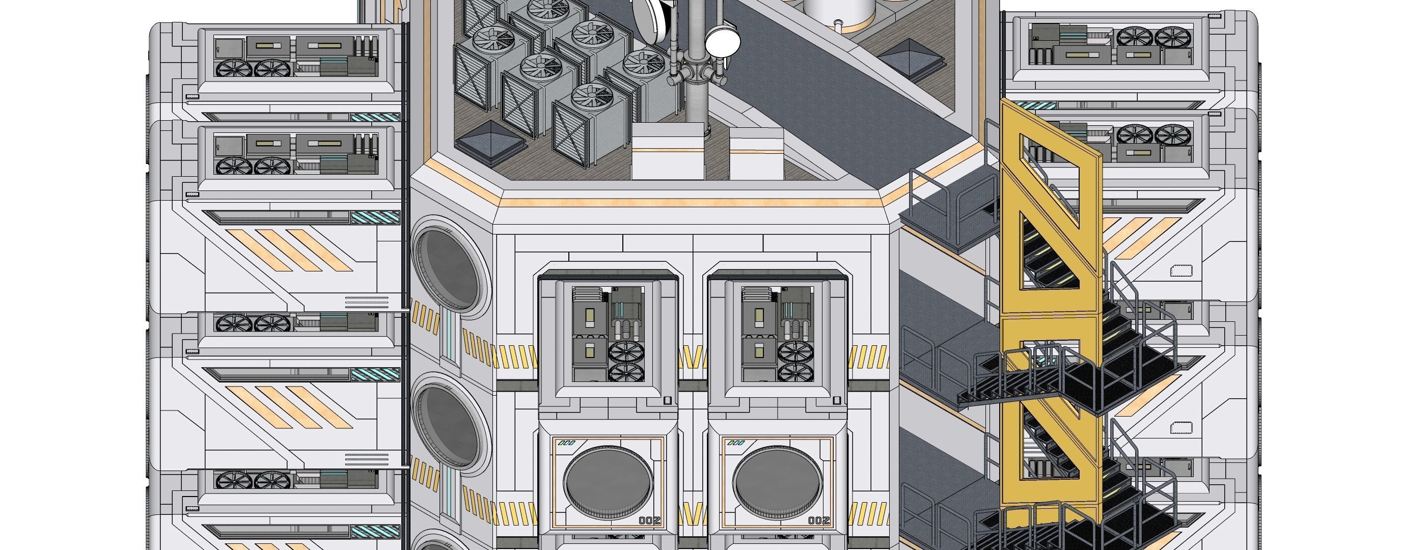 Sci-fi Apartment 002 10 3D model_5