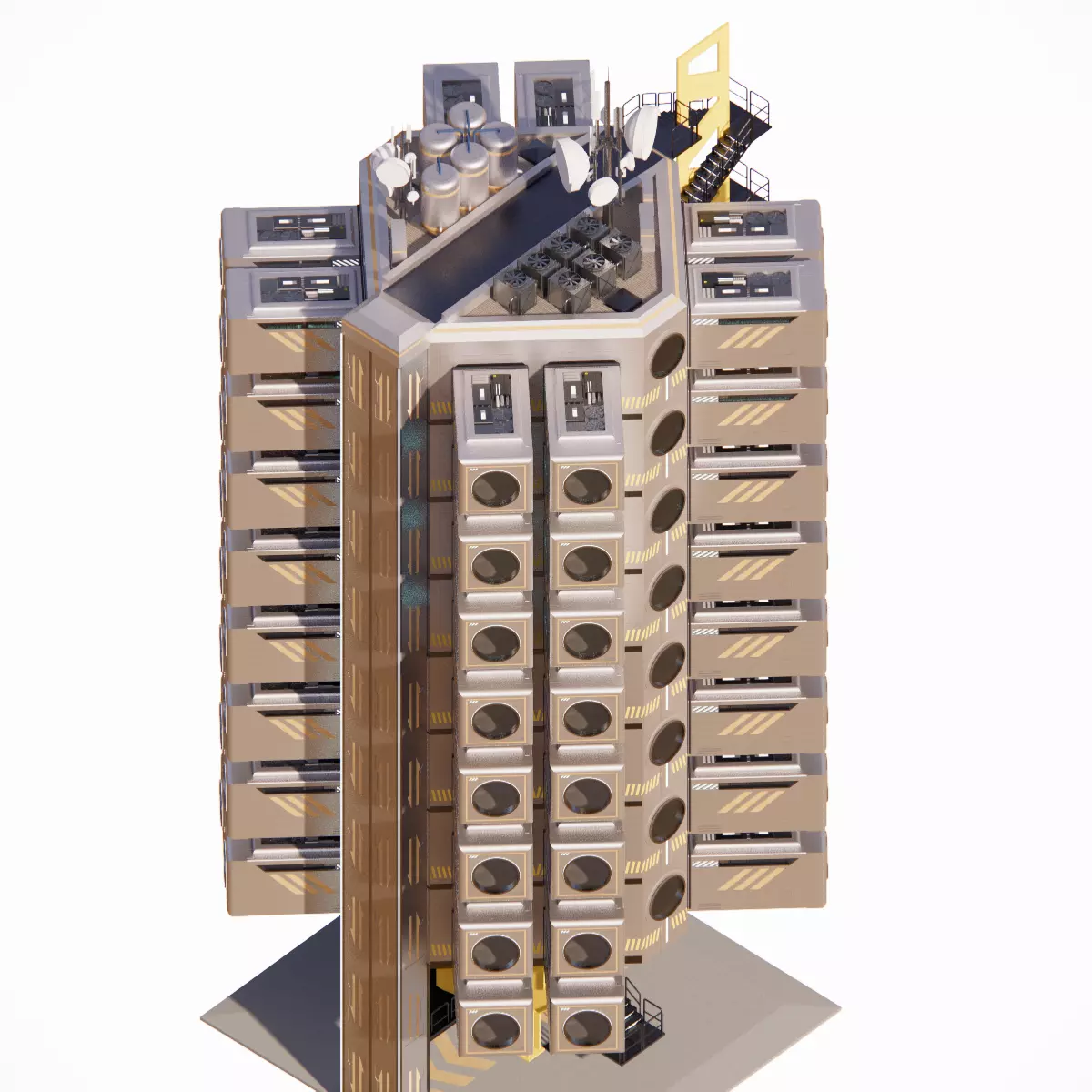 Sci-fi Apartment 002 10 3D model_0