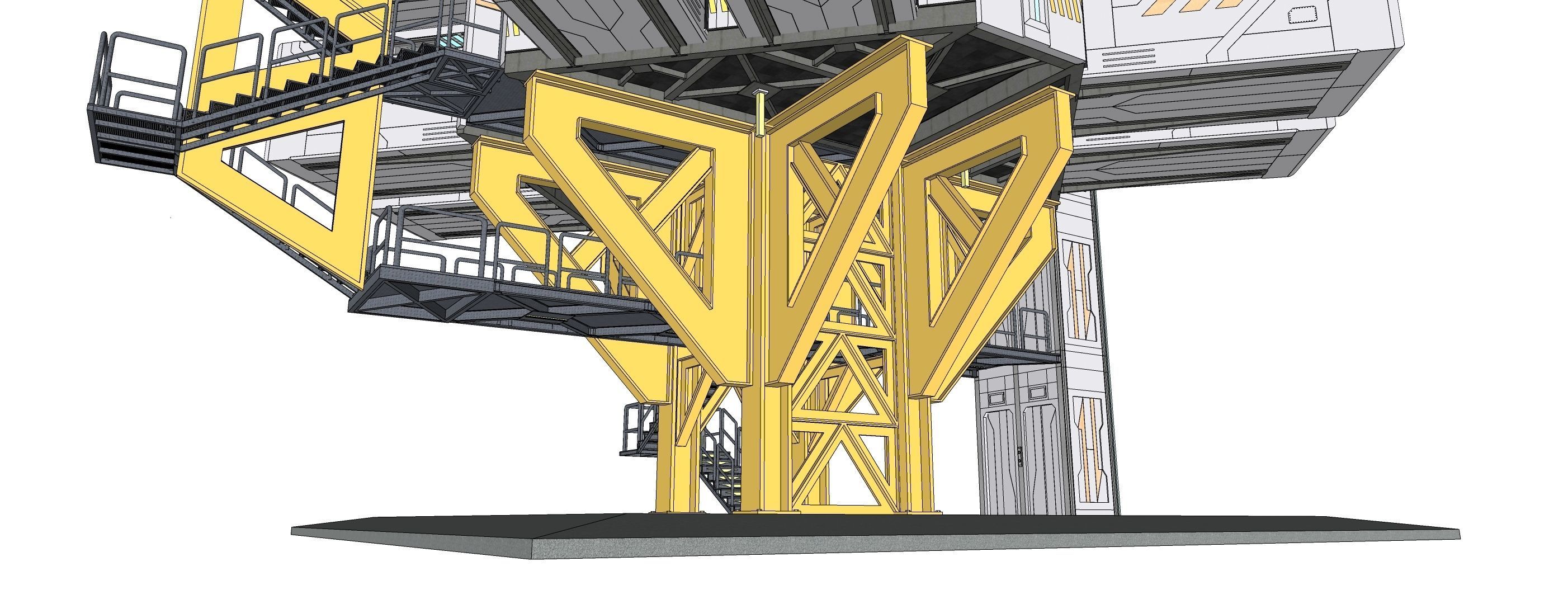 Sci-fi Apartment 002 10 3D model_8