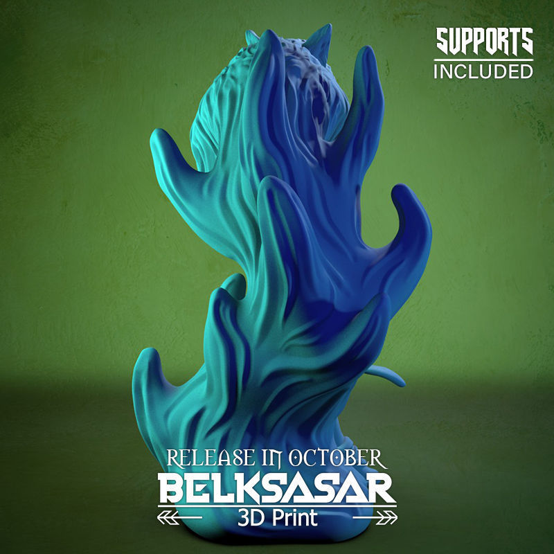 Summoner of the Wolf Spirit 3D print model_4